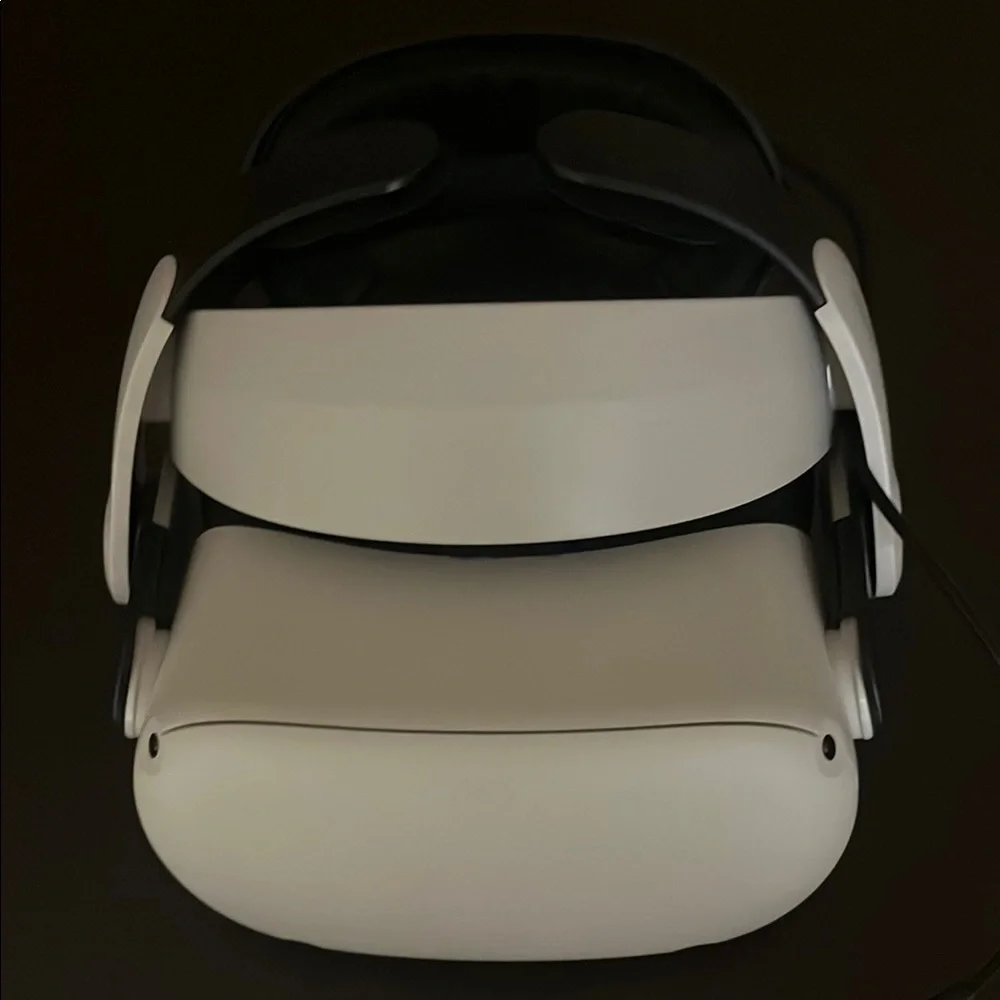 Quest 2 White VR Headset 256GB modded head-strap+ battery block long lasting